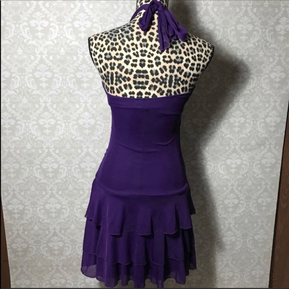 Purple Ruby Rox Halter Dress - Picture 2 of 4